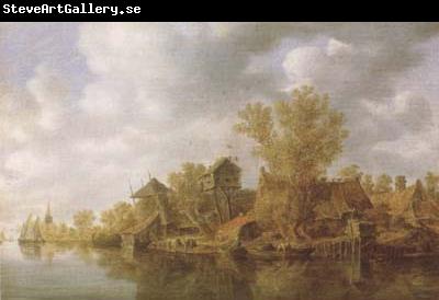 Jan van Goyen River Landscape (mk08)